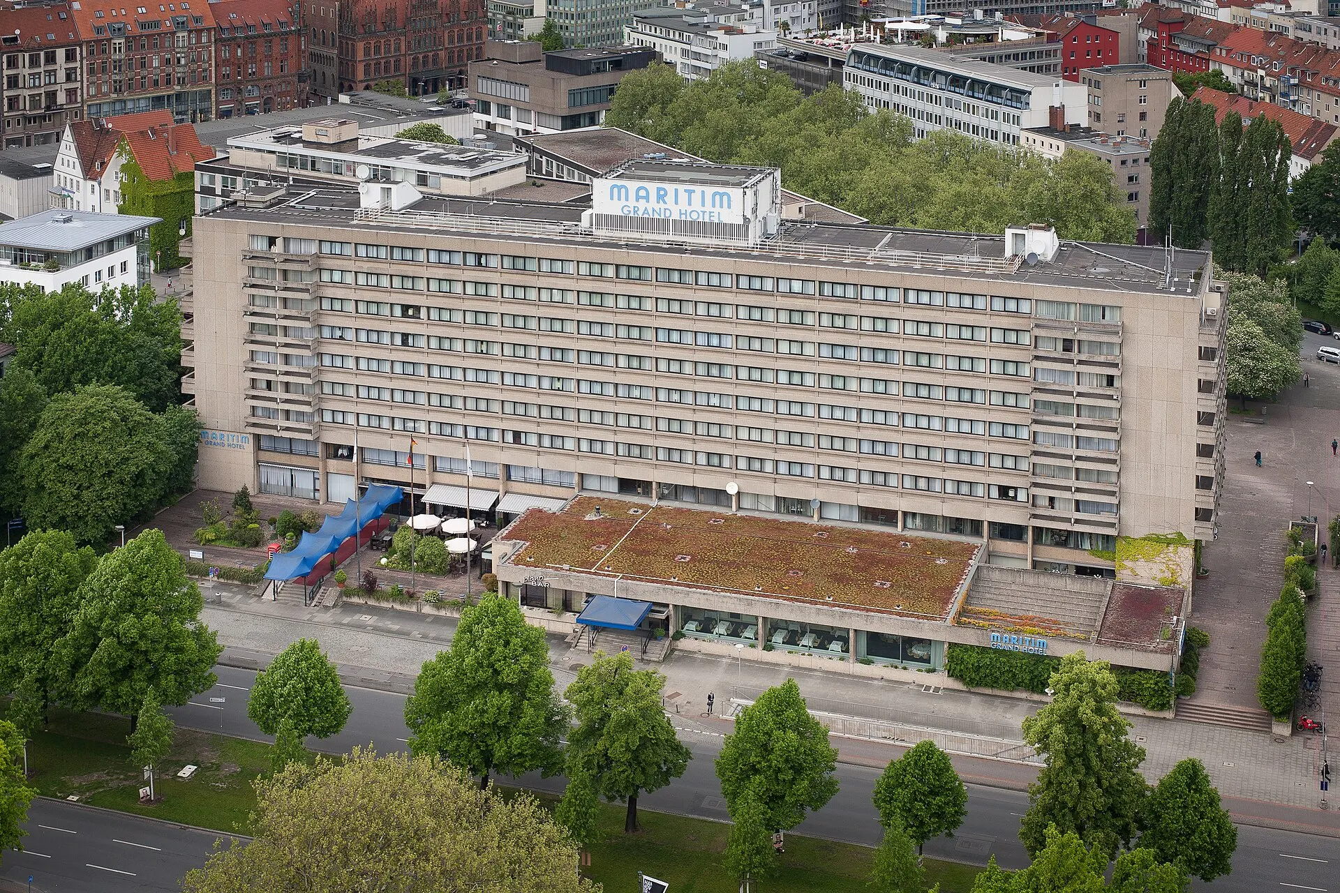 Das ehemalige Maritim Grand Hotel am Friedrichswall in Hannover